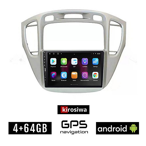 TOYOTA HIGHLANDER (2002 - 2009) Android οθόνη αυτοκίνητου 4GB με GPS WI-FI (ηχοσύστημα αφής 9" ιντσών OEM Youtube Playstore MP3 USB Radio Bluetooth Mirrorlink εργοστασιακή 4x60W, Navi)