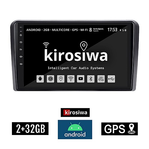 KIROSIWA 2+32GB HYUNDAI H1 (μετά το 2007) Android οθόνη αυτοκίνητου 2GB με GPS WI-FI (ηχοσύστημα αφής 9" ιντσών OEM Youtube Playstore MP3 USB Radio Bluetooth Mirrorlink εργοστασιακή, 4x60W, AUX) FE-85458