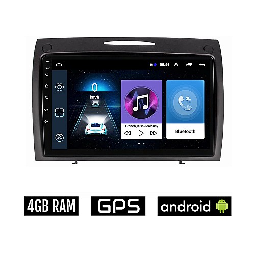 MERCEDES SLK R171 (2004 - 2010) Android οθόνη αυτοκίνητου 4GB με GPS WI-FI (ηχοσύστημα αφής 9" ιντσών OEM Youtube Playstore MP3 USB Radio Bluetooth Mirrorlink εργοστασιακή, 4x60W, Benz)