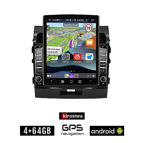 KIROSIWA TOYOTA LANDCRUISER (2008 - 2015) Android οθόνη αυτοκίνητου 4GB με GPS WI-FI (ηχοσύστημα αφής 9.7" ιντσών OEM Youtube Playstore MP3 USB Radio 4+64GB Bluetooth Mirrorlink εργοστασιακή, 4x60W, AUX)