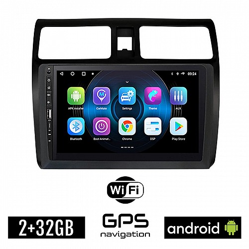 SUZUKI SWIFT (2005 - 2011) Android οθόνη αυτοκίνητου 2GB με GPS WI-FI (ηχοσύστημα αφής 9" ιντσών OEM Youtube Playstore MP3 USB Radio Bluetooth Mirrorlink εργοστασιακή, 4x60W) WR7078373