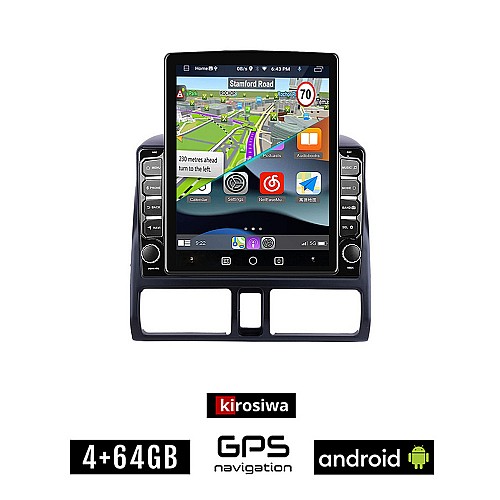 KIROSIWA HONDA CRV (1996-2006) CLIMA Android οθόνη αυτοκίνητου 4GB με GPS WI-FI (ηχοσύστημα αφής 9.7" ιντσών OEM Youtube Playstore MP3 USB Radio 4+64GB Bluetooth Mirrorlink εργοστασιακή, 4x60W, AUX)