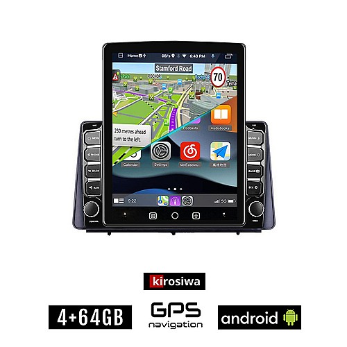 KIROSIWA FORD FOCUS (μετά το 2019) Android οθόνη αυτοκίνητου 4GB με GPS WI-FI (ηχοσύστημα αφής 9.7" ιντσών OEM Youtube Playstore MP3 USB Radio 4+64GB Bluetooth Mirrorlink εργοστασιακή, 4x60W)