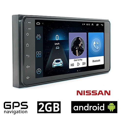 Android NISSAN NOTE (2014-2018) οθόνη αυτοκινήτου 2GB (7'' ιντσών 4x60 Watt GPS WI-FI Youtube Playstore USB OEM ραδιόφωνο Bluetooth ΟΕΜ εργοστασιακού τύπου Mirrorlink)