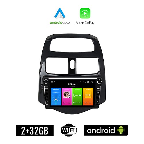 CHEVROLET SPARK 2009-2015 Android οθόνη αυτοκίνητου 2GB με GPS WI-FI (ηχοσύστημα αφής 8" ιντσών Apple CarPlay Android Auto Car Play Youtube Playstore MP3 USB Radio Bluetooth Mirrorlink  εργοστασιακή, 4x60W, Navi)