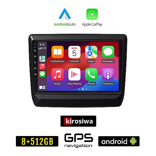 KIROSIWA ISUZU D-MAX (μετά το 2021) Android οθόνη αυτοκίνητου 8GB + 256GB με GPS WI-FI (ηχοσύστημα αφής 9" ιντσών OEM Android Auto Apple Carplay Youtube Playstore MP3 USB Radio Bluetooth Mirrorlink εργοστασιακή, 4x60W, AUX)