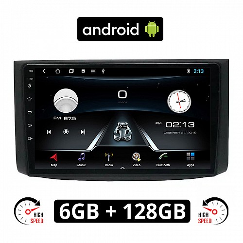 CHEVROLET AVEO (2006-2010) Android οθόνη αυτοκίνητου 6GB με GPS WI-FI (ηχοσύστημα αφής 9" ιντσών OEM Youtube Playstore MP3 USB Radio Bluetooth Mirrorlink εργοστασιακή, 4x60W, AUX)