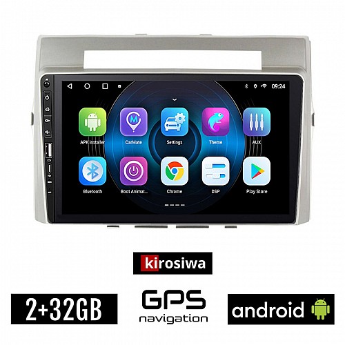 TOYOTA VERSO (2004 - 2009) Android οθόνη αυτοκίνητου 2GB με GPS WI-FI (ηχοσύστημα αφής 9" ιντσών OEM Youtube Playstore MP3 USB Radio Bluetooth Mirrorlink εργοστασιακή, 4x60W, Navi) WR7078411