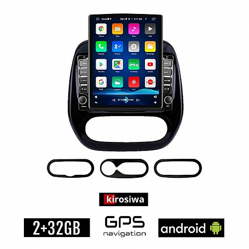 KIROSIWA RENAULT CAPTUR (μετά το 2013) Android οθόνη αυτοκίνητου 2GB με GPS WI-FI (ηχοσύστημα αφής 9.7" ιντσών OEM Youtube Playstore MP3 USB Radio Bluetooth Mirrorlink εργοστασιακή, 4x60W, AUX)