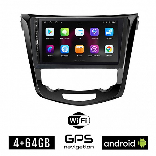 NISSAN QASHQAI (μετά το 2014) Android οθόνη αυτοκίνητου 4GB με GPS WI-FI (ηχοσύστημα αφής 9" ιντσών OEM Youtube Playstore MP3 USB Radio Bluetooth Mirrorlink εργοστασιακή, 4x60W, Navi)
