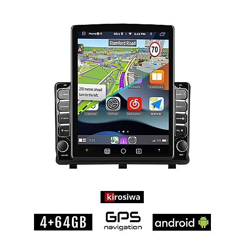 KIROSIWA OPEL ANTARA (μετά το 2006) Android οθόνη αυτοκίνητου 4GB με GPS WI-FI (ηχοσύστημα αφής 9.7" ιντσών OEM Youtube Playstore MP3 USB Radio 4+64GB Bluetooth Mirrorlink εργοστασιακή, 4x60W, AUX)