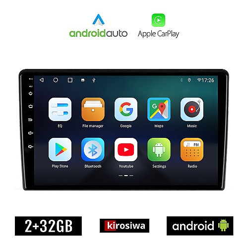 KIROSIWA KIA CEED (2009 - 2012) Android οθόνη αυτοκίνητου 2GB με GPS WI-FI (ηχοσύστημα αφής 9" ιντσών OEM Android Auto Apple Carplay Youtube Playstore MP3 USB Radio Bluetooth Mirrorlink εργοστασιακή, 4x60W, AUX)