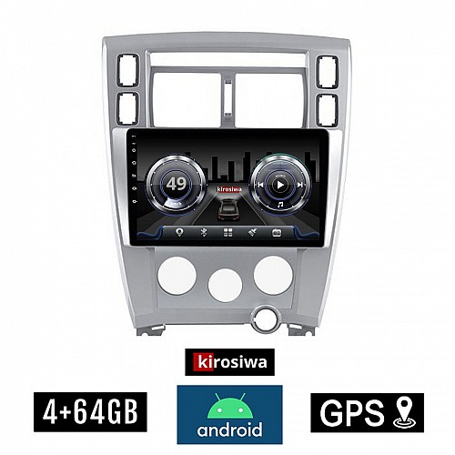 KIROSIWA 4+64GB HYUNDAI TUCSON (2004 - 2010) A/C Android οθόνη αυτοκίνητου 4GB με GPS WI-FI (ηχοσύστημα αφής 10" ιντσών OEM Youtube Playstore MP3 USB Radio Bluetooth Mirrorlink  DSP 4x60W Apple Carplay Android Auto 4G SIM card) AC-4536