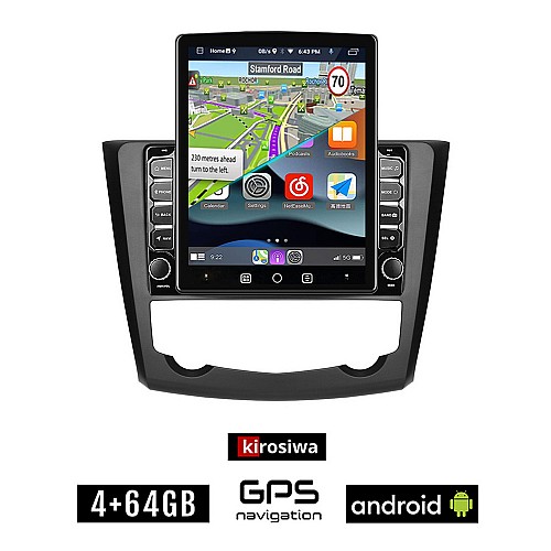 KIROSIWA RENAULT KADJAR (μετά το 2015) Android οθόνη αυτοκίνητου 4GB με GPS WI-FI (ηχοσύστημα αφής 9.7" ιντσών OEM Youtube Playstore MP3 USB Radio 4+64GB Bluetooth Mirrorlink εργοστασιακή, 4x60W, AUX)