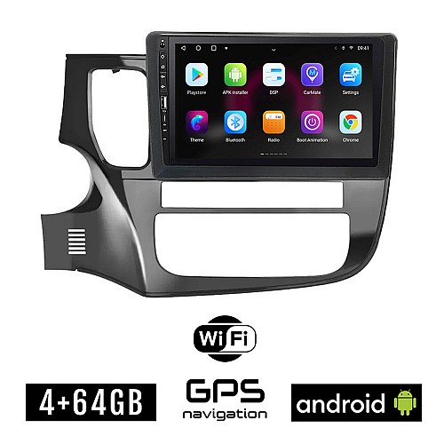 MITSUBISHI OUTLANDER (μετά το 2013) Android οθόνη αυτοκίνητου 4GB με GPS WI-FI (ηχοσύστημα αφής 9" ιντσών OEM Youtube Playstore MP3 USB Radio Bluetooth Mirrorlink εργοστασιακή, 4x60W,Navi)
