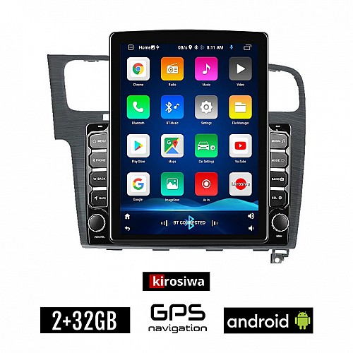 KIROSIWA VOLKSWAGEN VW GOLF 7 (μετά το 2013) Android οθόνη αυτοκίνητου 2GB με GPS WI-FI (ηχοσύστημα αφής 9.7" ιντσών OEM Youtube Playstore MP3 USB Radio Bluetooth Mirrorlink, 4x60W, γκρί)