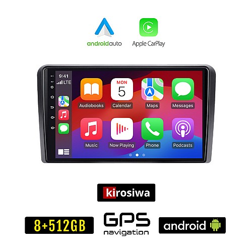 KIROSIWA SUZUKI IGNIS (2003 - 2010) Android οθόνη αυτοκίνητου 8GB + 256GB με GPS WI-FI (ηχοσύστημα αφής 9" ιντσών Android Auto Apple Carplay Youtube Playstore MP3 USB Radio Bluetooth Mirrorlink εργοστασιακή, 4x60W, AUX)