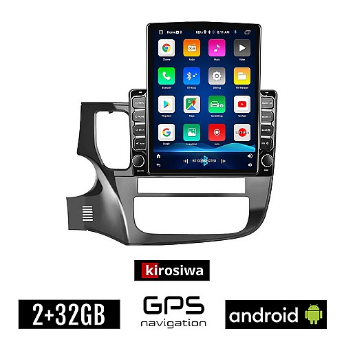 KIROSIWA MITSUBISHI OUTLANDER (μετά το 2013) Android οθόνη αυτοκίνητου 2GB με GPS WI-FI (ηχοσύστημα αφής 9.7" ιντσών OEM Youtube Playstore MP3 USB Radio Bluetooth Mirrorlink εργοστασιακή, 4x60W,AUX)
