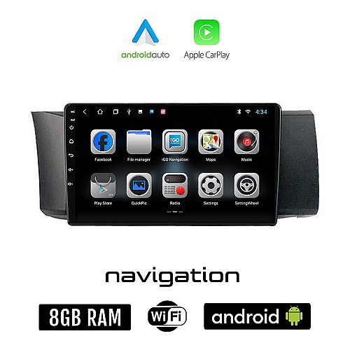 TOYOTA GT86 (μετά το 2012) Android οθόνη αυτοκίνητου 8GB + 128GB με GPS WI-FI (ηχοσύστημα αφής 9" ιντσών OEM Android Auto Apple Carplay Youtube Playstore MP3 USB Radio Bluetooth Mirrorlink εργοστασιακή 4x60W)