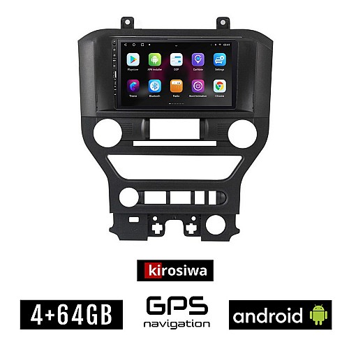 FORD MUSTANG (2015 - 2020) Android οθόνη αυτοκίνητου 4GB με GPS WI-FI (ηχοσύστημα αφής 9" ιντσών OEM Youtube Playstore MP3 USB Radio Bluetooth Mirrorlink εργοστασιακή, 4x60W, Navi)