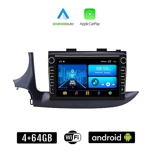 OPEL MOKKA (μετά το 2016) Android οθόνη αυτοκίνητου 4+64GB με GPS WI-FI (ηχοσύστημα αφής 8" ιντσών 4GB CarPlay Android Auto Car Play Youtube Playstore MP3 USB Radio Bluetooth Mirrorlink εργοστασιακή, 4x60W, Navi)