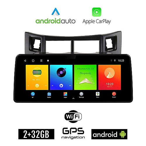 TOYOTA YARIS (2006-2011) Android οθόνη αυτοκίνητου 2GB (+32GB) με GPS WI-FI ( TOYOTA ηχοσύστημα αφής 12.3" ιντσών OEM Android Auto Apple Carplay Youtube Playstore MP3 USB Radio Bluetooth Mirrorlink  εργοστασιακή, 4 x 60W, μαύρο)