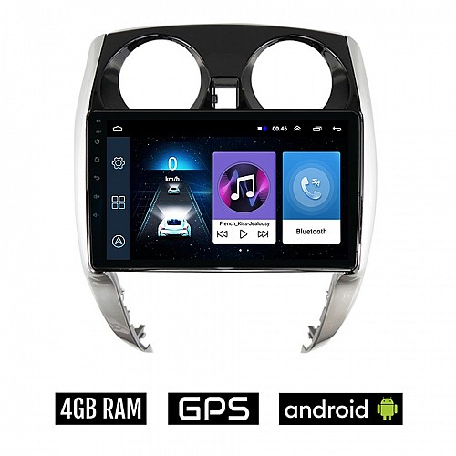 NISSAN NOTE (μετά το 2012) Android οθόνη αυτοκίνητου 4GB με GPS WI-FI (ηχοσύστημα αφής 10" ιντσών OEM Youtube Playstore MP3 USB Radio Bluetooth Mirrorlink εργοστασιακή, 4x60W, AUX) NIS552C-4GB