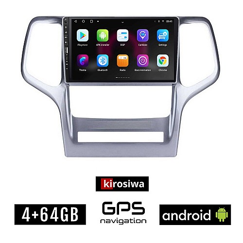 JEEP GRAND CHEROKEE (μετά το 2011) Android οθόνη αυτοκίνητου 4GB με GPS WI-FI (ηχοσύστημα αφής 9" ιντσών OEM Youtube Playstore MP3 USB Radio Bluetooth Mirrorlink εργοστασιακή, 4x60W, Navi)