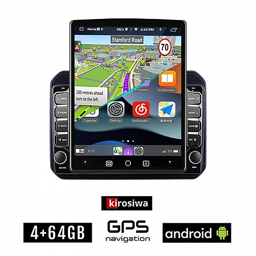 KIROSIWA SUZUKI IGNIS (μετά το 2016) Android οθόνη αυτοκίνητου 4GB με GPS WI-FI (ηχοσύστημα αφής 9.7" ιντσών OEM Youtube Playstore MP3 USB Radio 4+64GB Bluetooth Mirrorlink εργοστασιακή, AUX, 4x60W)
