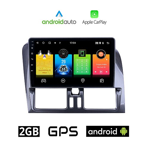 VOLVO XC60 (2009 - 2017) Android οθόνη αυτοκίνητου 2GB με GPS WI-FI (ηχοσύστημα αφής 9" ιντσών OEM Android Auto Apple Carplay Youtube Playstore MP3 USB Radio Bluetooth Mirrorlink εργοστασιακή, 4x60W, AUX)