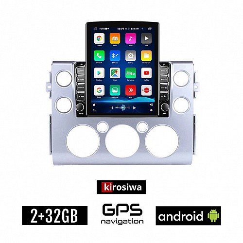 KIROSIWA TOYOTA FJ CRUISER (2007 - 2013) Android οθόνη αυτοκίνητου 2GB με GPS WI-FI (ηχοσύστημα αφής 9.7" ιντσών OEM Youtube Playstore MP3 USB Radio Bluetooth Mirrorlink εργοστασιακή, 4x60W, AUX)
