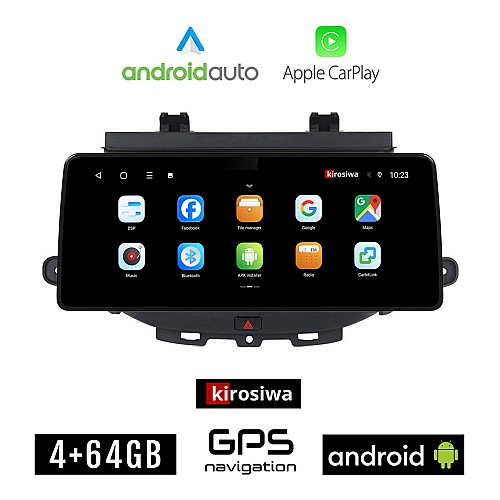 KIROSIWA OPEL ASTRA K (μετά το 2015) Android οθόνη αυτοκίνητου 4GB (+64GB) με GPS WI-FI (ηχοσύστημα αφής 12.3" ιντσών OEM Android Auto Apple Carplay Youtube Playstore MP3 USB Radio Bluetooth Mirrorlink εργοστασιακή, 4x60W canbus 12,3 ιντσών)