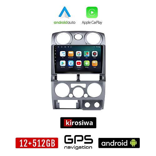 KIROSIWA ISUZU D-MAX (2008-2012) Android οθόνη αυτοκίνητου 12GB + 512GB με GPS WI-FI (ηχοσύστημα αφής 9" ιντσών OEM Android Auto Apple Carplay Youtube Playstore MP3 USB Radio Bluetooth Mirrorlink εργοστασιακή, 4x60W, AUX)