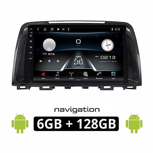 MAZDA 6 (2012-2017) Android οθόνη αυτοκίνητου 6GB με GPS WI-FI (ηχοσύστημα αφής 9" ιντσών OEM Youtube Playstore MP3 USB Radio Bluetooth Mirrorlink εργοστασιακή, 4x60W, AUX) MA13-6GB