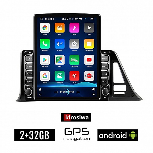 KIROSIWA TOYOTA CHR (μετά το 2017) Android οθόνη αυτοκίνητου 2GB με GPS WI-FI (ηχοσύστημα αφής 9.7" ιντσών OEM Youtube Playstore MP3 USB Radio Bluetooth Mirrorlink εργοστασιακή, 4x60W, AUX)