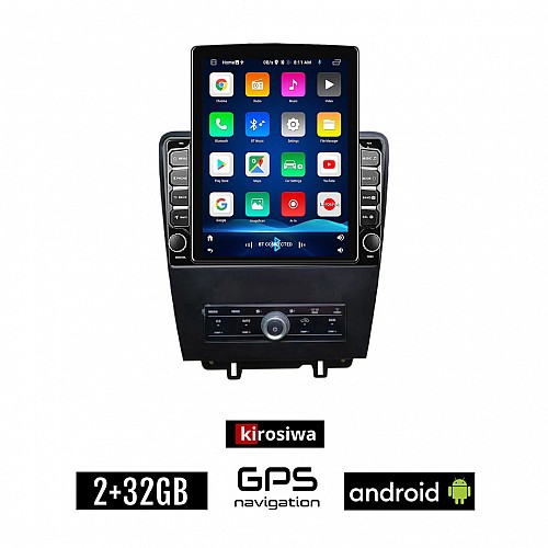 KIROSIWA FORD MUSTANG (2010 - 2015) Android οθόνη αυτοκίνητου 2GB με GPS WI-FI (ηχοσύστημα αφής 9.7" ιντσών OEM Youtube Playstore MP3 USB Radio Bluetooth Mirrorlink εργοστασιακή, 4x60W, AUX)