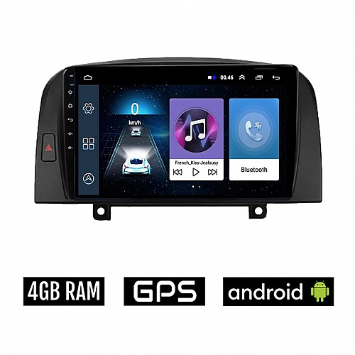 HYUNDAI SONATA 2006-2009 Android οθόνη αυτοκίνητου 4GB με GPS WI-FI (ηχοσύστημα αφής 9" ιντσών OEM Youtube Playstore MP3 USB Radio Bluetooth Mirrorlink εργοστασιακή, 4x60W, AUX) HY126-4GB
