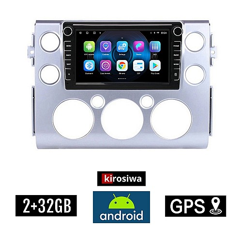 TOYOTA FJ CRUISER (2007 - 2013) Android οθόνη αυτοκίνητου 2GB με GPS WI-FI (ηχοσύστημα αφής 8" ιντσών OEM Youtube Playstore MP3 USB Radio Bluetooth Mirrorlink εργοστασιακή, 4x60W, Navi)