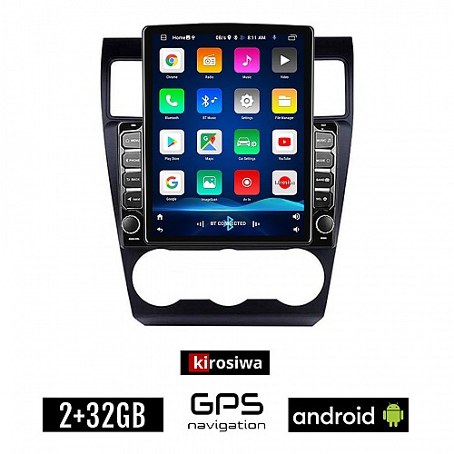 KIROSIWA SUBARU FORESTER (μετά το 2013) Android οθόνη αυτοκίνητου 2GB με GPS WI-FI (ηχοσύστημα αφής 9.7" ιντσών OEM Youtube Playstore MP3 USB Radio Bluetooth Mirrorlink εργοστασιακή, 4x60W, AUX)