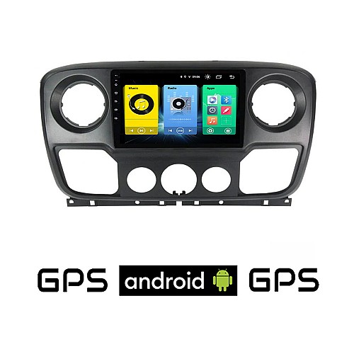 NISSAN NV400 (2011-2020) Android οθόνη αυτοκίνητου με GPS WI-FI (ηχοσύστημα αφής 10" ιντσών OEM Youtube Playstore MP3 USB Radio Bluetooth Mirrorlink εργοστασιακή, 4x60W, AUX)