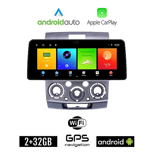 MAZDA BT-50 (2006-2011) Android οθόνη αυτοκίνητου 2GB (+32GB) με GPS WI-FI (ηχοσύστημα αφής 12.3" ιντσών OEM Android Auto Apple Carplay Youtube Playstore MP3 USB Radio Bluetooth Mirrorlink εργοστασιακή, 4x60W canbus 12,3 ιντσών)