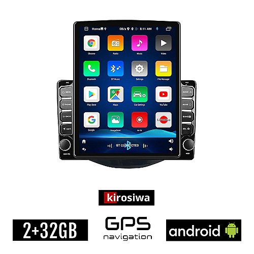 KIROSIWA TOYOTA AYGO (μετά το 2014) Android οθόνη αυτοκίνητου 2GB με GPS WI-FI (ηχοσύστημα αφής 9.7" ιντσών Youtube Playstore MP3 USB Radio Bluetooth Mirrorlink εργοστασιακή, 4x60W, AUX)