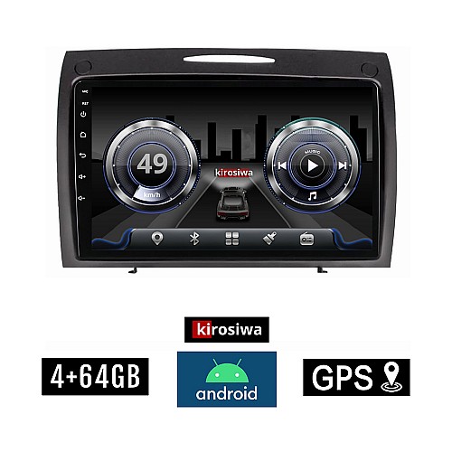 KIROSIWA 4+64GB MERCEDES SLK R171 (2004 - 2010) Android οθόνη αυτοκίνητου 4GB με GPS WI-FI (ηχοσύστημα αφής 9" ιντσών Benz Youtube Playstore MP3 USB Radio Bluetooth Mirrorlink  DSP 4x60W Apple Carplay Android Auto)