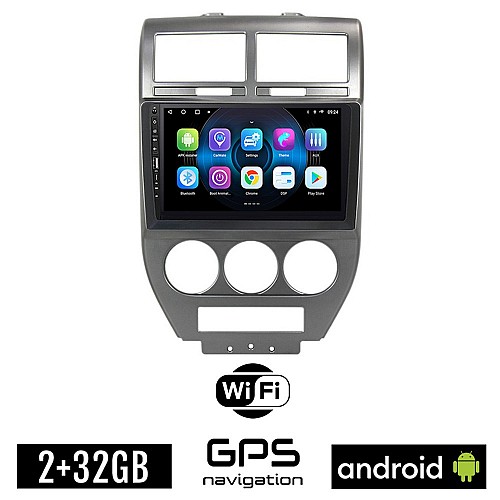 JEEP COMPASS 2009-2016 Android οθόνη αυτοκίνητου 2GB με GPS WI-FI (ηχοσύστημα αφής 9" ιντσών OEM Youtube Playstore MP3 USB Radio Bluetooth Mirrorlink 4x60W εργοστασιακού τύπου) WR7078158