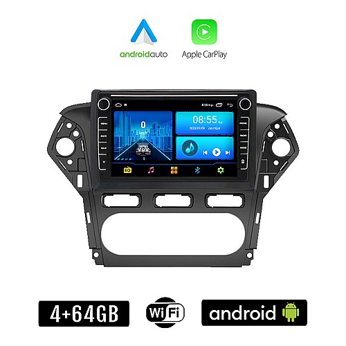 FORD MONDEO (2010 - 2013) Android οθόνη αυτοκίνητου 4+64GB με GPS WI-FI (ηχοσύστημα αφής 8" ιντσών 4GB CarPlay Android Auto Car Play Youtube Playstore MP3 USB Radio Bluetooth Mirrorlink εργοστασιακή, 4x60W, Navi)