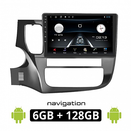 MITSUBISHI OUTLANDER (μετά το 2013) Android οθόνη αυτοκίνητου 6GB με GPS WI-FI (ηχοσύστημα αφής 10" ιντσών OEM Youtube Playstore MP3 USB Radio Bluetooth Mirrorlink εργοστασιακή, 4x60W, AUX)