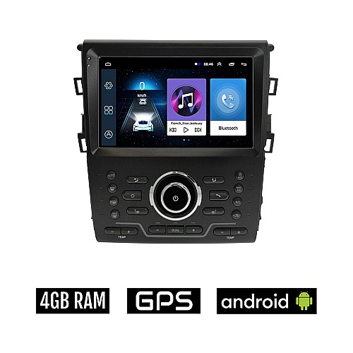 FORD MONDEO CLIMA (μετά το 2013) Android οθόνη αυτοκίνητου 4GB με GPS WI-FI (ηχοσύστημα αφής 9" ιντσών OEM Youtube Playstore MP3 USB Radio Bluetooth Mirrorlink εργοστασιακή, 4x60W, AUX)