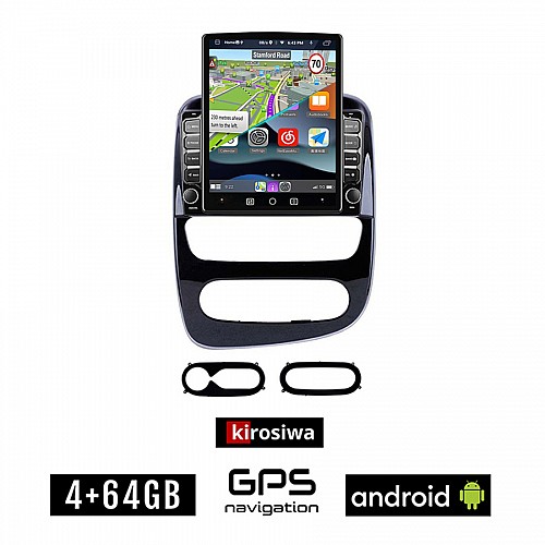 KIROSIWA RENAULT CLIO (μετά το 2016) Android οθόνη αυτοκίνητου 4GB με GPS WI-FI (ηχοσύστημα αφής 9.7" ιντσών OEM Youtube Playstore MP3 USB Radio 4+64GB Bluetooth Mirrorlink εργοστασιακή, 4x60W, AUX)