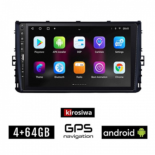 VOLKSWAGEN VW POLO (μετά το 2017) Android οθόνη αυτοκίνητου 4GB με GPS WI-FI (ηχοσύστημα αφής 9" ιντσών OEM Youtube Playstore MP3 USB Radio Bluetooth Mirrorlink εργοστασιακή, 4 x 60W, Navi)