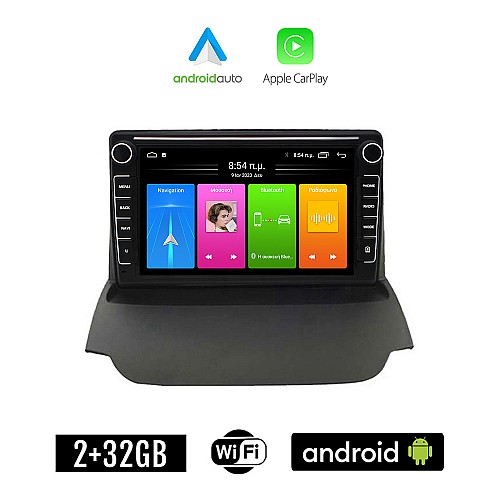 FORD ECOSPORT (2012 - 2018) Android οθόνη αυτοκίνητου 2GB με GPS WI-FI (ηχοσύστημα αφής 8" ιντσών Apple CarPlay Android Auto Car Play Youtube Playstore MP3 USB Radio Bluetooth Mirrorlink εργοστασιακή 4x60W, Navi)